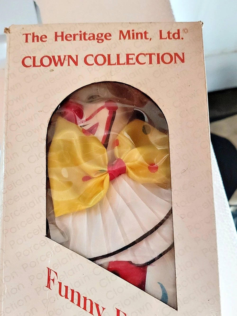 The Heritage Mint, Ltd. Funny Frank Porcelain Clown Doll. Porcelain Clown Decor